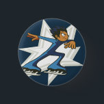 Badge Rond 2,50 Cm Hiver Sports Figure Patinage Flair Pinback<br><div class="desc">2011</div>