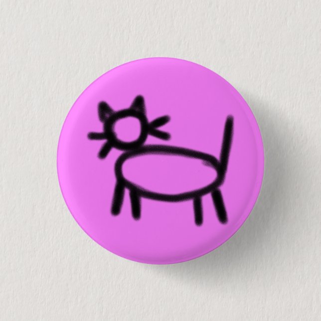 Badge Rond 2,50 Cm Hobo Symbole : Petite Dame (Devant)