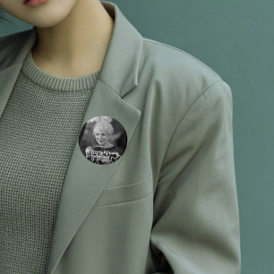 Badge Rond 2,50 Cm Hommage mémorial funéraire personnalisé avec photo