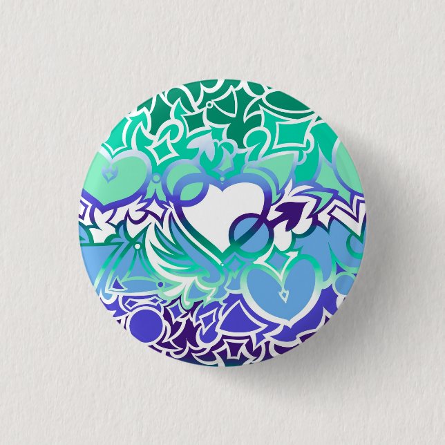 Badge Rond 2,50 Cm Hommes gays MLM Pride Squigilate (Devant)