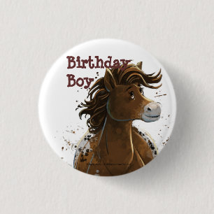 Badge Rond 2,50 Cm Horaire de la fête Appaloosa Horse