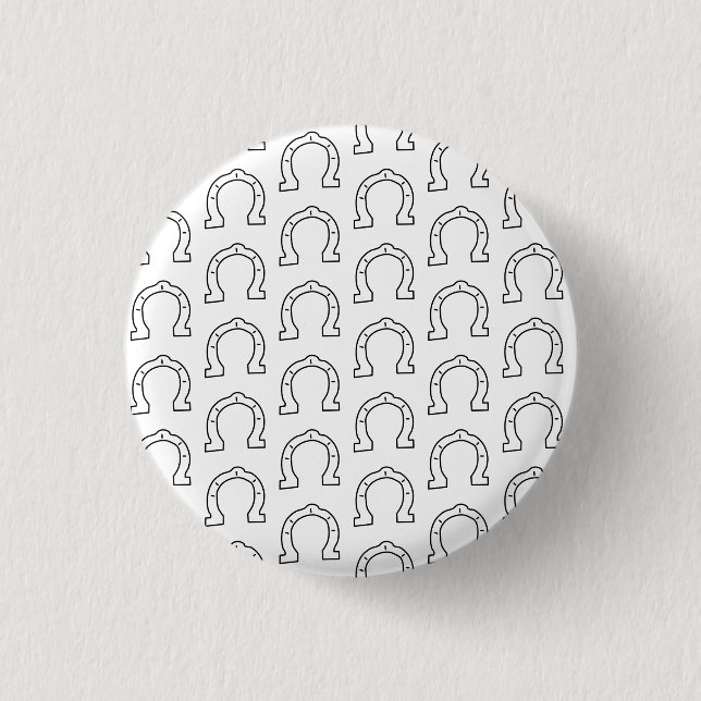 Badge Rond 2,50 Cm Horse Riding Gang Horseshoe Imprimer (Devant)