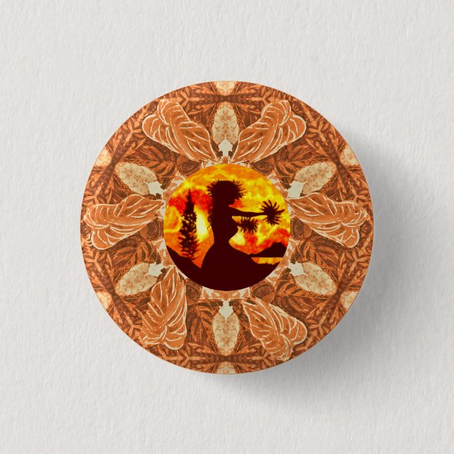 Badge Rond 2,50 Cm Hula Dancer (Devant)