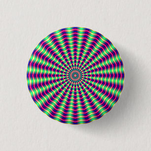 Badge Rond 2,50 Cm Hypnotic rings and Beams