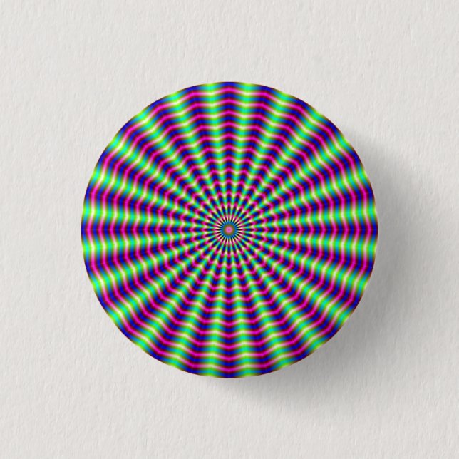 Badge Rond 2,50 Cm Hypnotic rings and Beams (Devant)