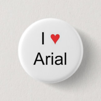 Badge Rond 2,50 Cm I coeur Arial