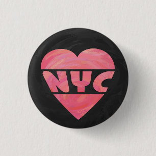 Badge Rond 2,50 Cm I Coeur NYC