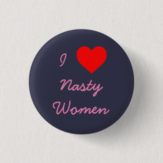 Badge Rond 2,50 Cm I femmes méchantes de coeur