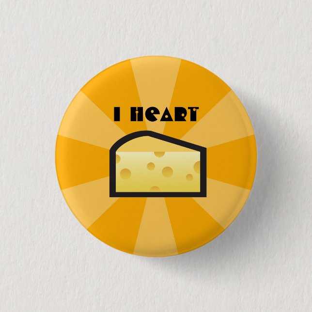Badge Rond 2,50 Cm I fromage de coeur (Devant)