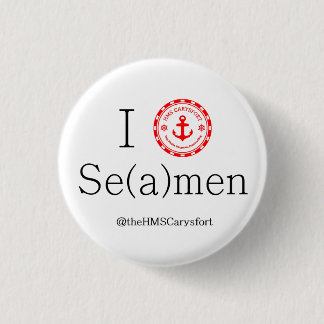 Badge Rond 2,50 Cm I <heart> Insigne d'hommes de Se (a)