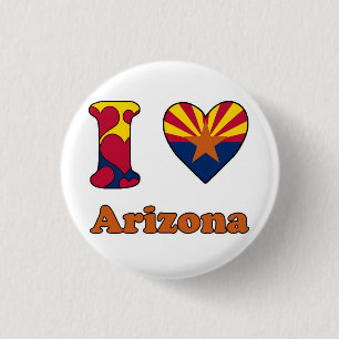 Badge Rond 2,50 Cm I love Arizona