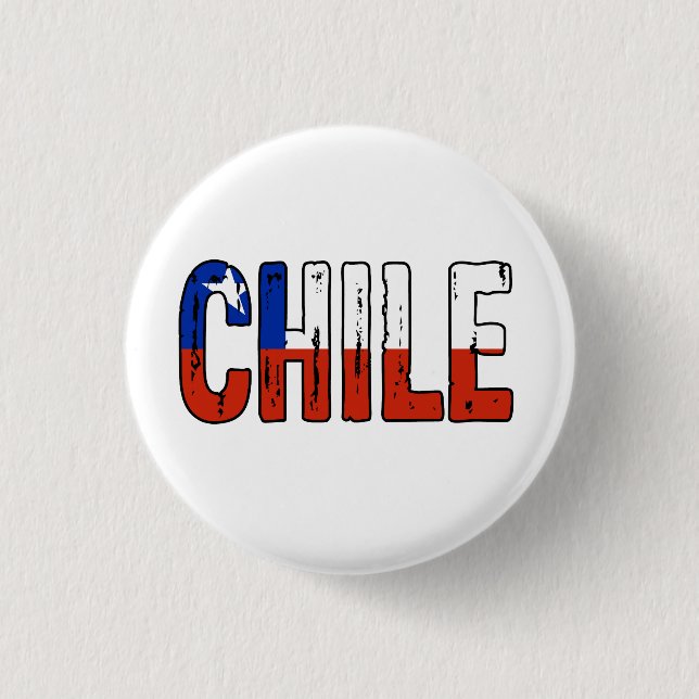 Badge Rond 2,50 Cm I love Chile (Devant)