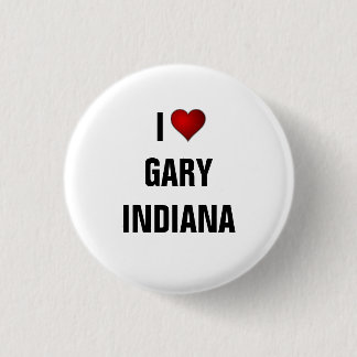 Badge Rond 2,50 Cm I Love Gary, Indiana