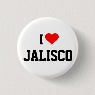 Badge Rond 2,50 Cm I Love Jalisco