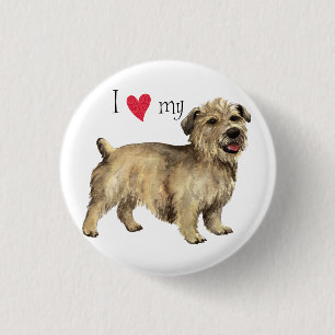 Badge Rond 2,50 Cm I Love my Glen of Imaal Terrier