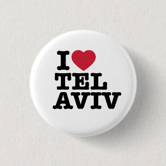 Badge Rond 2,50 Cm I Love Tel Aviv Button