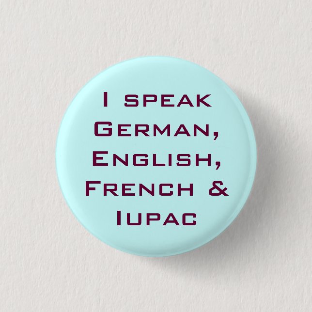 Badge Rond 2,50 Cm I speak UICPA ! (Devant)