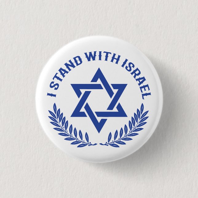 Badge Rond 2,50 Cm I Stand with Israel (Devant)