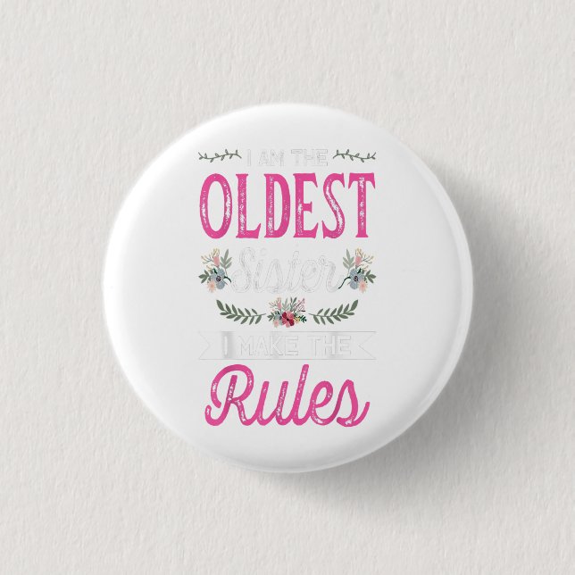 Badge Rond 2,50 Cm I The Oldium Make The Rule Big Sister Poison (Devant)