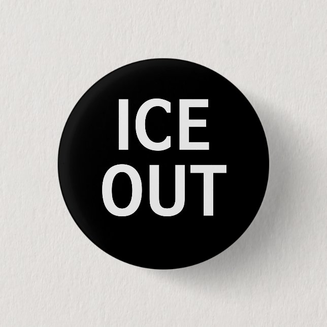 BADGE ROND 2,50 CM ICE OUT (Devant)