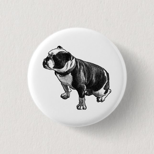 Badge Rond 2,50 Cm Ici et stable (Devant)