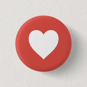 Badge Rond 2,50 Cm Icône de cœur minimaliste – Conception simple de s