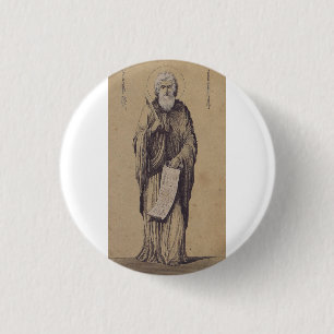Badge Rond 2,50 Cm Icône de Saint Élie le Prophète Art sacré