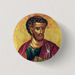 Badge Rond 2,50 Cm icône orthodoxe de saint Luc l'évangéliste