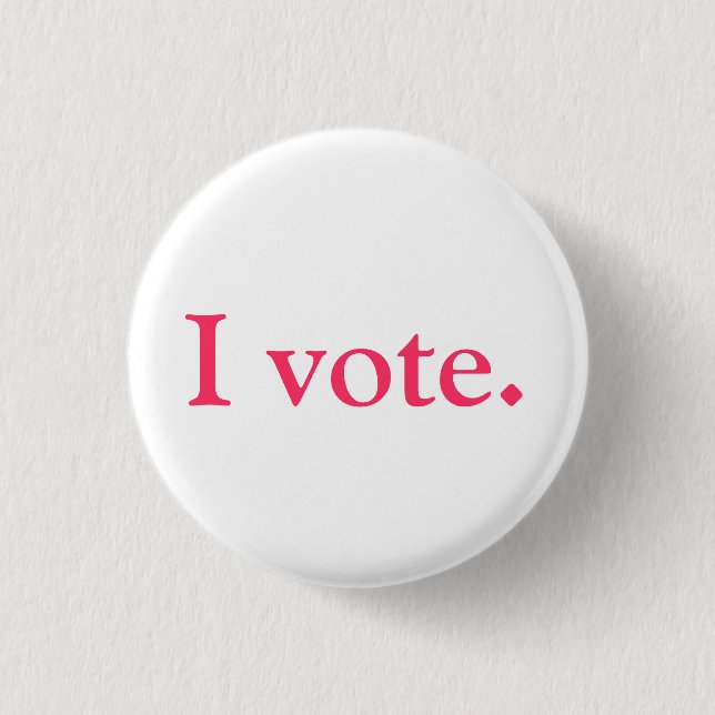 Badge Rond 2,50 Cm Identification d'électeur, style de grlsvote (Devant)