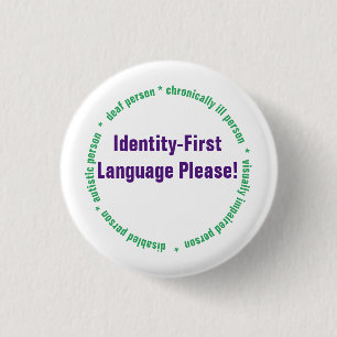 Badge Rond 2,50 Cm Identity First Language