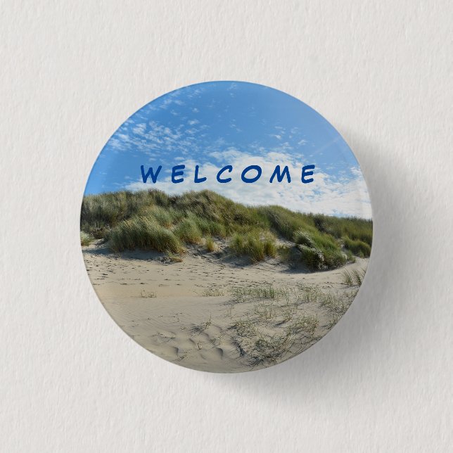 Badge Rond 2,50 Cm Idylle des dunes    (Devant)