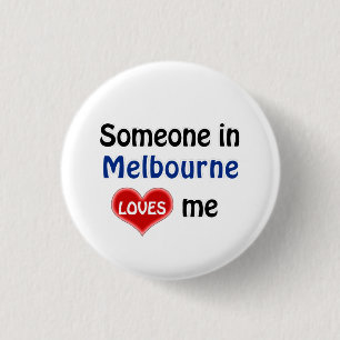 Badge Rond 2,50 Cm Iemand à Melbourne houdt van me