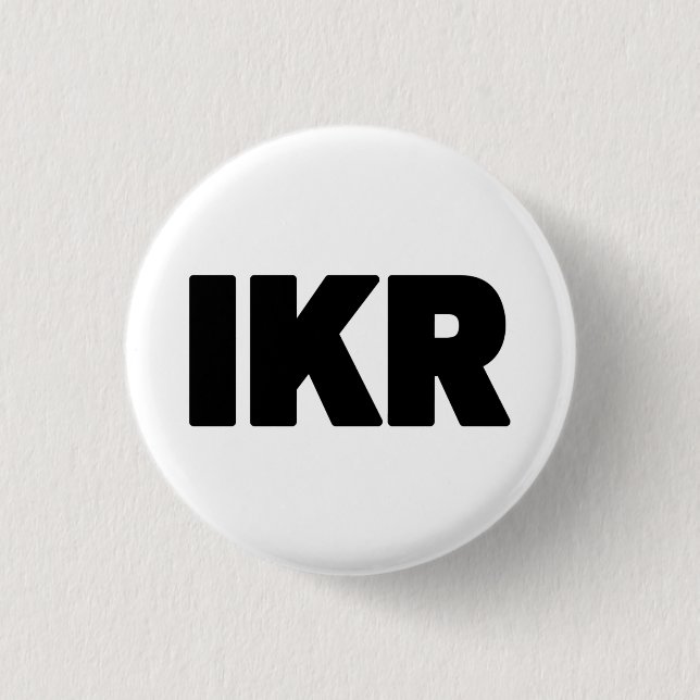 Badge Rond 2,50 Cm IKR | Écart de texte (Devant)