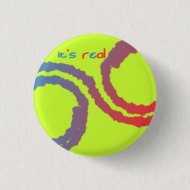Badge Rond 2,50 Cm il est vrai (Devant)