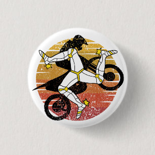 Badge Rond 2,50 Cm Île de l'homme sport Motocross