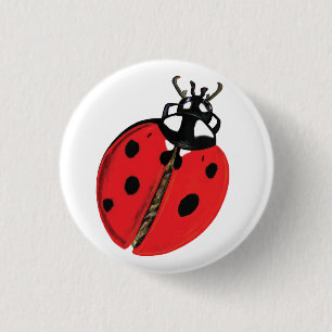 Badge Rond 2,50 Cm Illustration Lady Bug