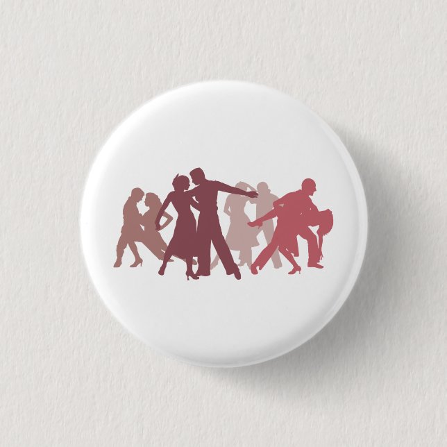 Badge Rond 2,50 Cm Illustration latine de danseurs (Devant)
