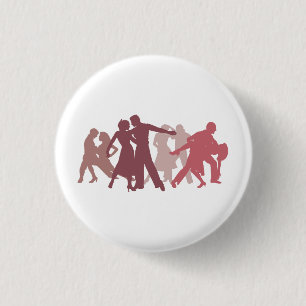 Badge Rond 2,50 Cm Illustration latine de danseurs