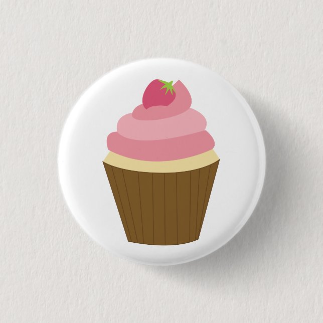 Badge Rond 2,50 Cm Illustration mignonne de petit gâteau (Devant)