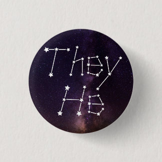 Badge Rond 2,50 Cm Ils/Il Galaxy Starry Night Sky Constellation Pron