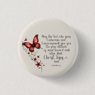 Badge Rond 2,50 Cm Image du verset biblique Romains 15:5