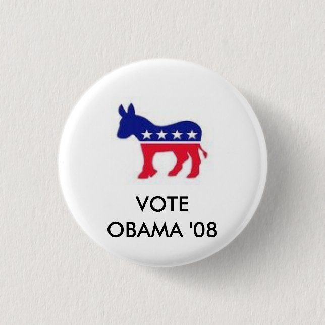 Badge Rond 2,50 Cm images, VOTE                    OBAMA '08 (Devant)