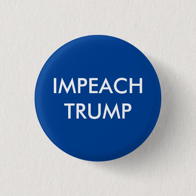 Badge Rond 2,50 Cm Impeach Donald Trump  Pinback Button (Devant)