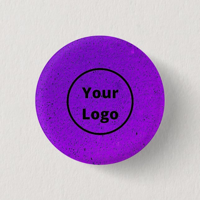 Badge Rond 2,50 Cm Impression de surface rugueuse violette (Devant)