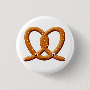 Badge Rond 2,50 Cm Imprimantes de dessin Cute Pretzel