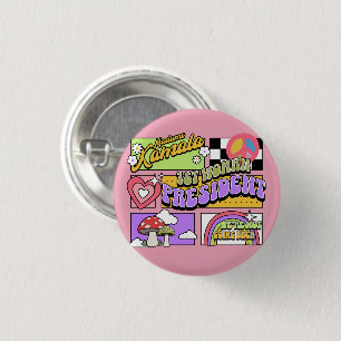 Badge Rond 2,50 Cm Inauguration de Kamala Harris 1ère femme président