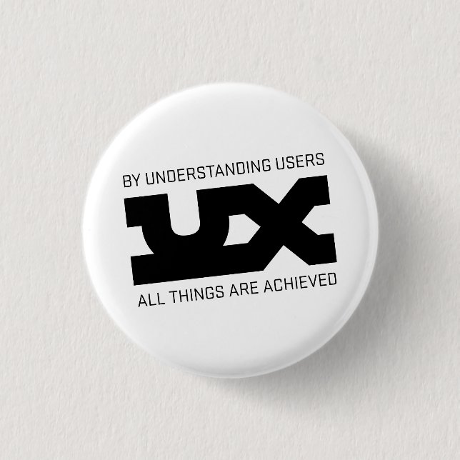 Badge Rond 2,50 Cm Incantations d'UX (Devant)