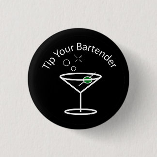 Badge Rond 2,50 Cm Inclinez votre Pin de Martini de barman