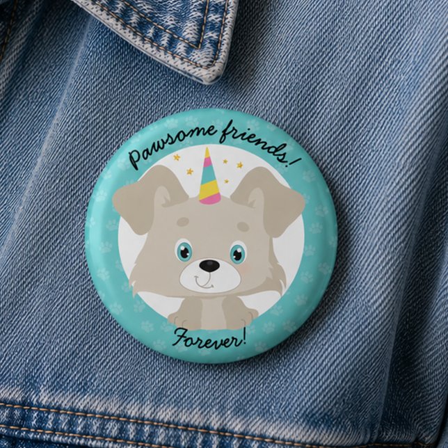 Badge Rond 2,50 Cm Incroyables Amis Pour Toujours Anniversaire Licorn (Créateur téléchargé)