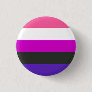Badge Rond 2,50 Cm Indicateur de la fierté du fluide genderfluide